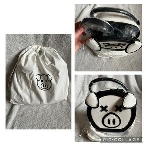 Cute Black and White Piggy Kids Bag